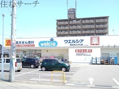 ドラックストア　ウエルシアときわ店（ドラッグストア）まで500m