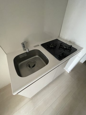 キッチン　システムキッチン二口ガスコンロ