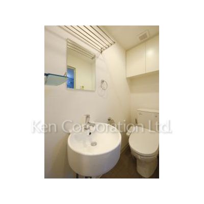 洗面設備　同タイプ6階のお部屋を撮影。仕様が異なることがあります。