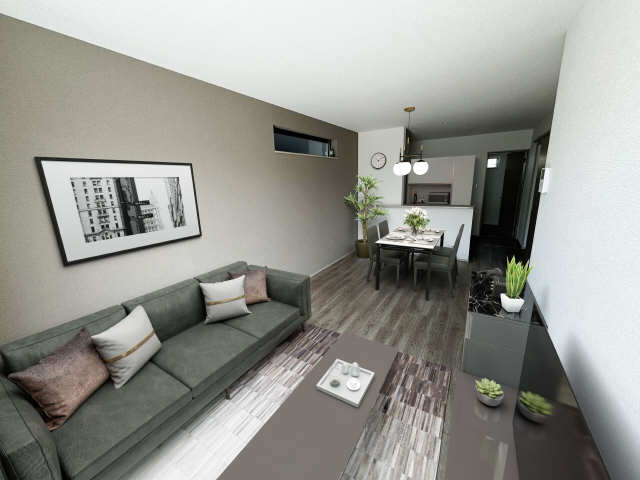 居室・リビング　イメージ図につき家具の設置はありません。