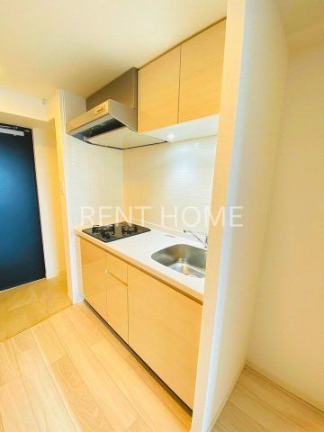 キッチン　2口ガスコンロのシステムキッチンです。