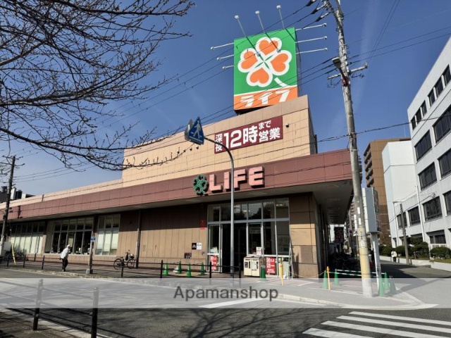 スーパー　ライフ西田辺店（スーパー）まで123m