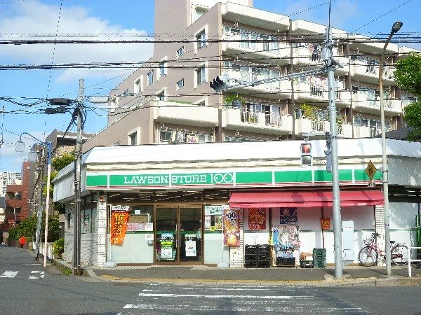 コンビニ　ローソンストア100　市川南八幡三丁目店（コンビニ）まで454m