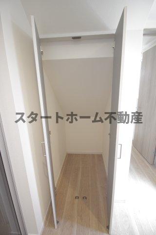 収納　たっぷりとした収納スペースです