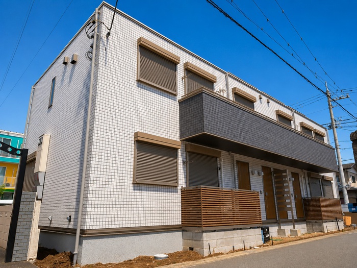 建物外観　建築中