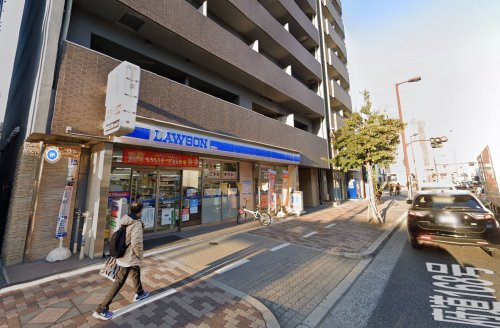 コンビニ　ローソン 大阪城北詰駅前店（コンビニ）まで70m