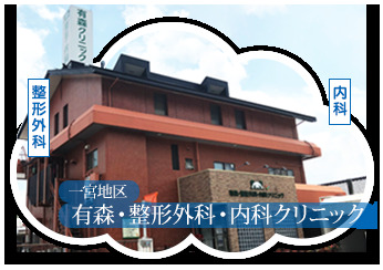 病院　医療法人有森医院（病院）まで464m