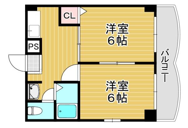ツェルマット長居の間取り写真