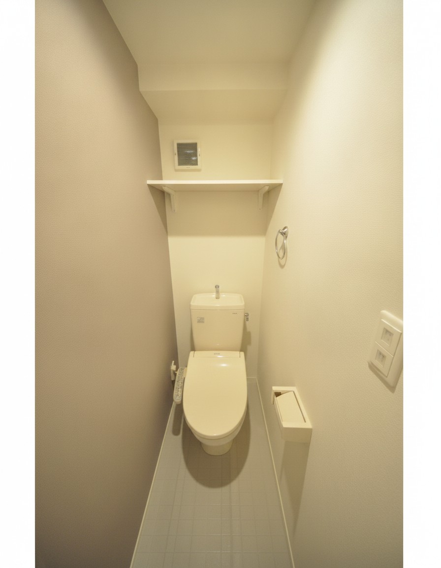 ガナーズ館長柄のトイレ写真