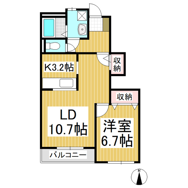 リヴィエール壱番館の間取り写真