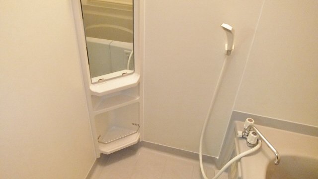 その他設備　浴室には大きい鏡があります