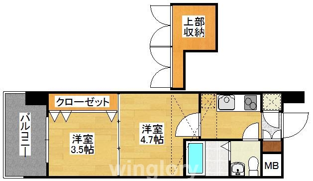 No.54 Wes-PROJECT 博多駅南の間取り写真