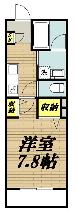 ＪＲ横浜線 橋本駅 徒歩5分 2階建 築19年の間取り写真