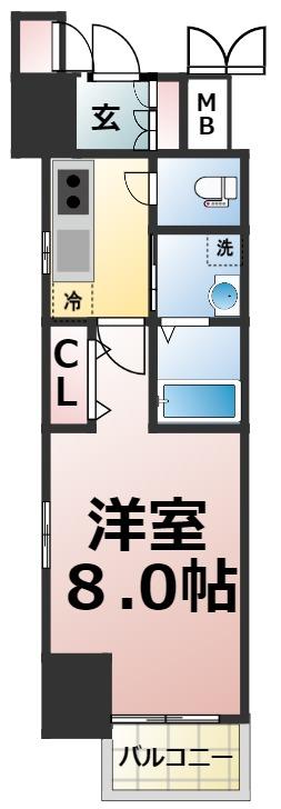 エステムコート名古屋今池アーバンゲートの間取り写真