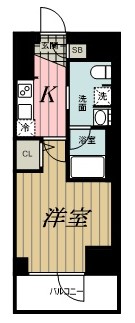 京成千原線 千葉中央駅 徒歩5分 11階建 築2年の間取り写真