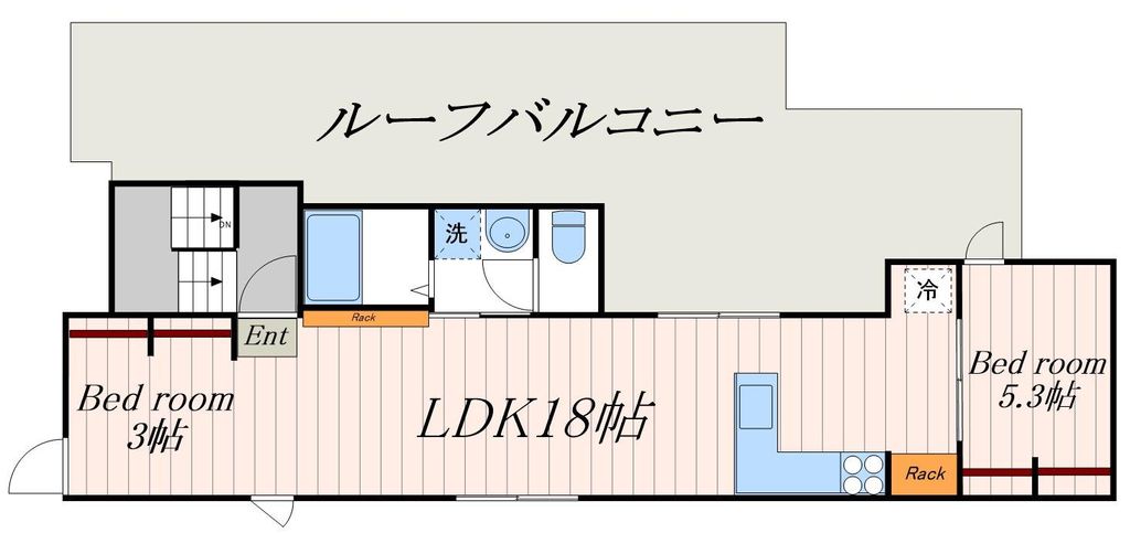 Teams Nishi-Gotandaの間取り写真