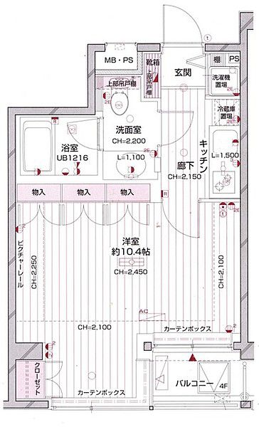 菱和パレス西麻布の間取り写真