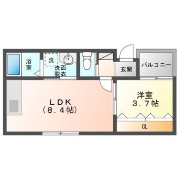 シティコート太子橋今市の間取り写真