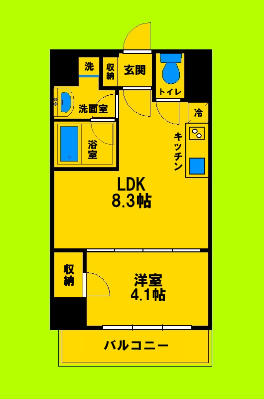 地下鉄御堂筋線 江坂駅 徒歩7分 8階建 築6年の間取り写真