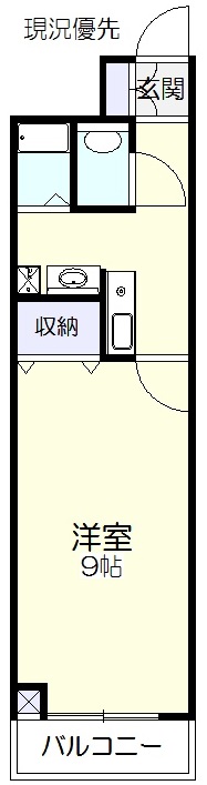 大正町中村コーポの間取り写真