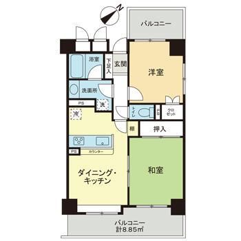 藤和相武台コープ2の間取り写真