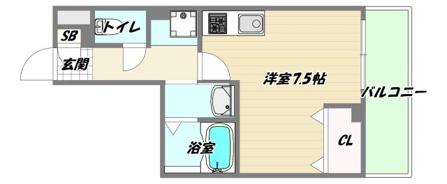 地下鉄御堂筋線 西中島南方駅 徒歩3分 11階建 築11年の間取り写真