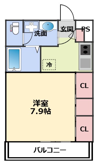京阪本線 門真市駅 徒歩10分 3階建 築9年の間取り写真