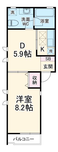 シャトルOOKURAYAMAの間取り写真