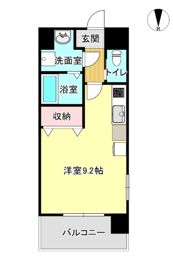 鹿児島市電唐湊線 中洲通駅 徒歩6分 10階建 築3年の間取り写真