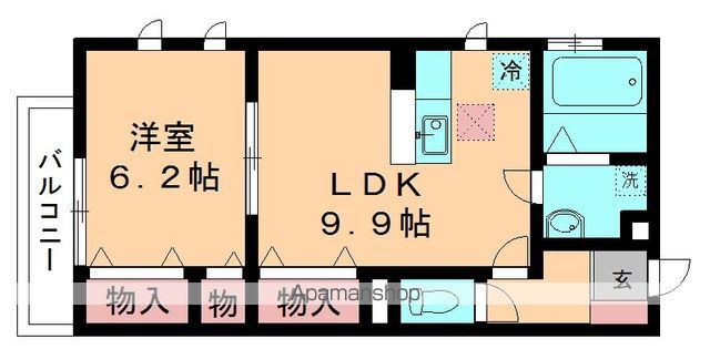 千葉都市モノレール 都賀駅 徒歩2分 3階建 築11年の間取り写真