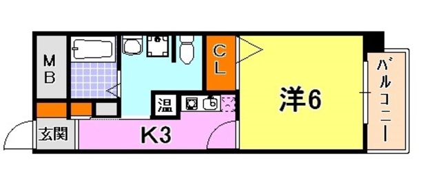 ドミール春日野道Nの間取り写真
