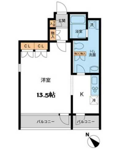 FLEG赤坂の間取り写真