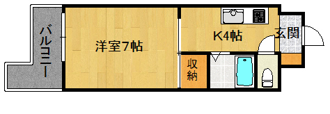 福岡市早良区祖原のマンションの間取り