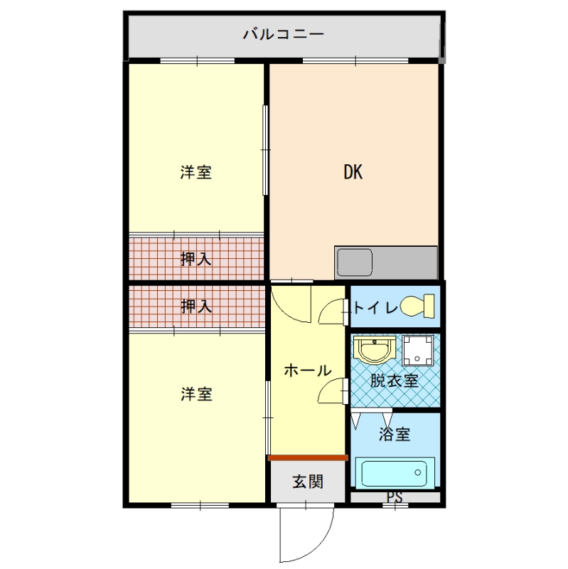 クレールマンションの間取り