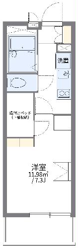 レオパレスモデラーテの間取り