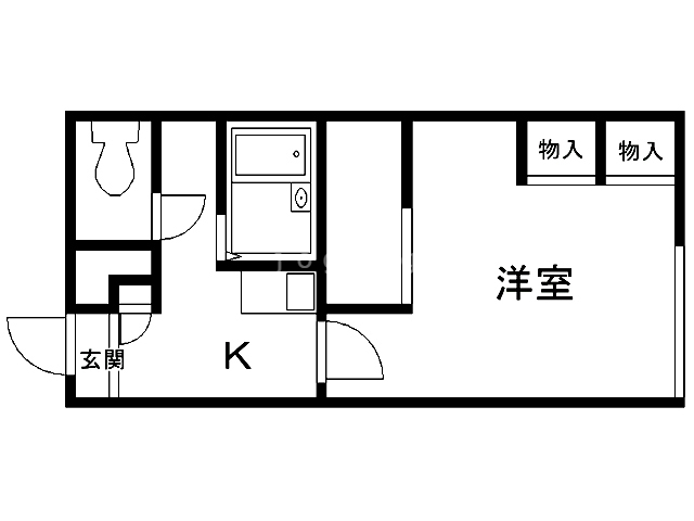 レオパレスミラクIIIの間取り