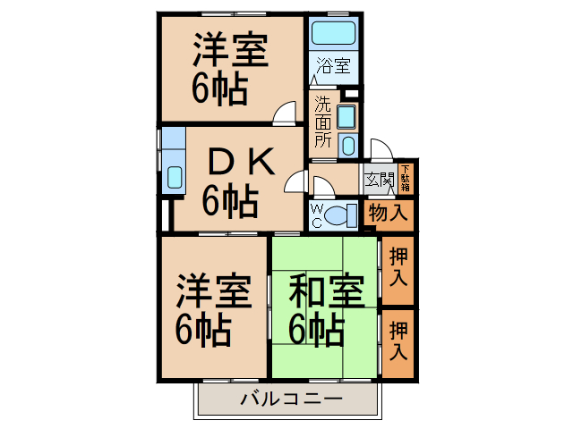 セントポーリアＡ・Ｂ棟の間取り