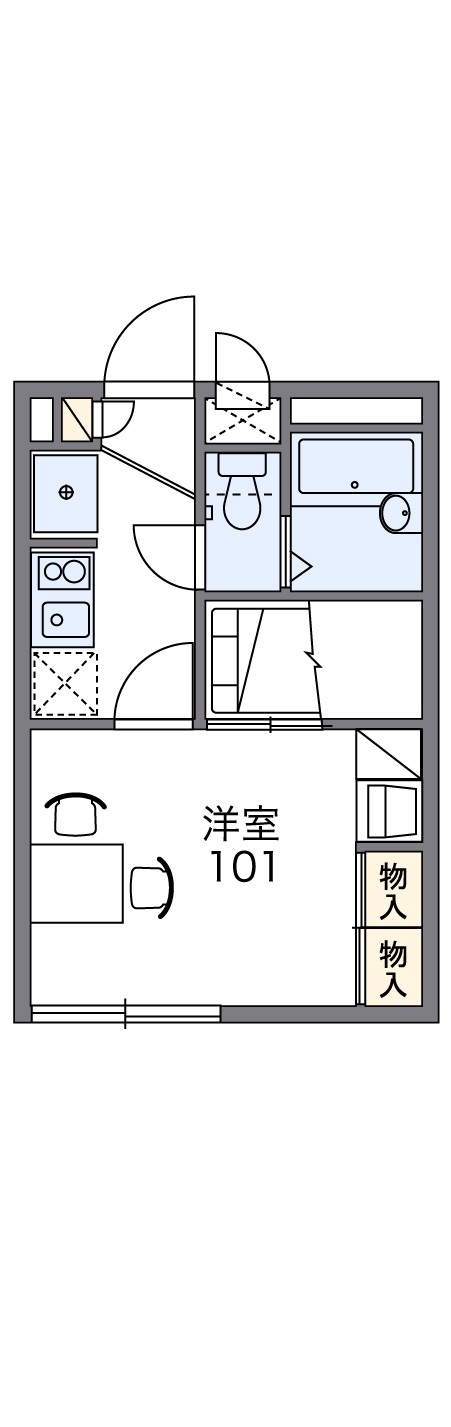 レオパレスアーバン　イーストの間取り