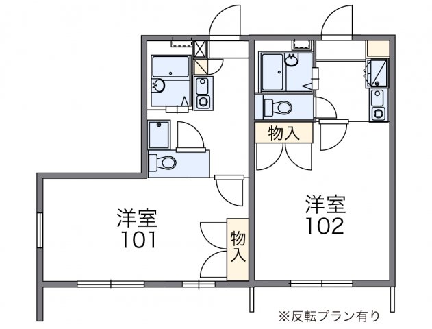 レオパレスエクセル・ハジメの間取り