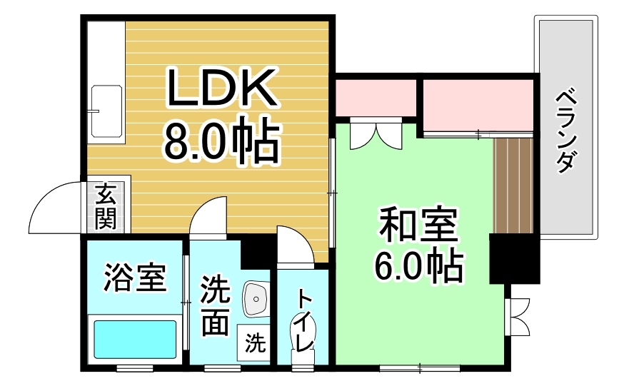 第二田万里ビルの間取り