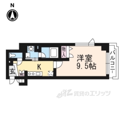 アスヴェル京都東寺前の間取り