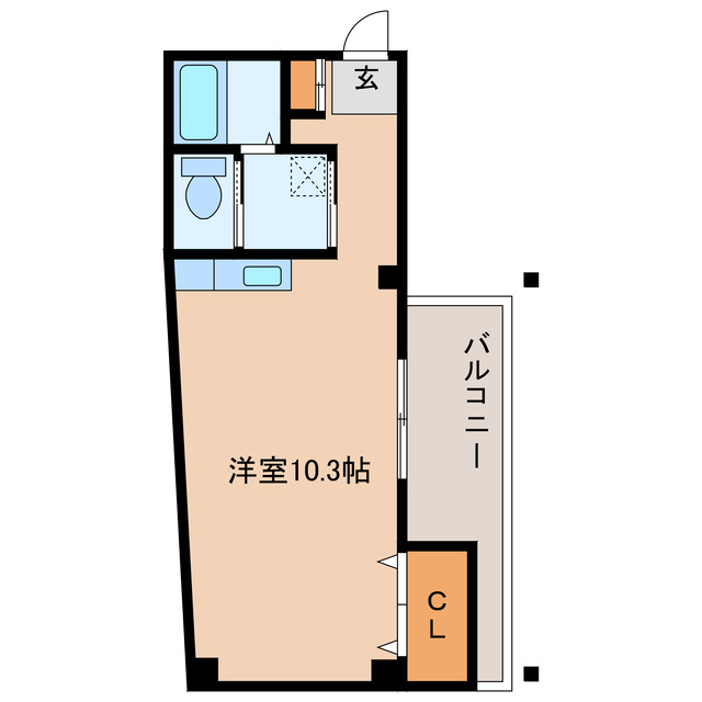 岩国市今津町のアパートの間取り