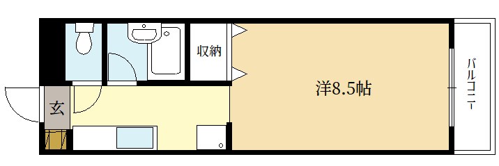 京田辺市薪小山のマンションの間取り