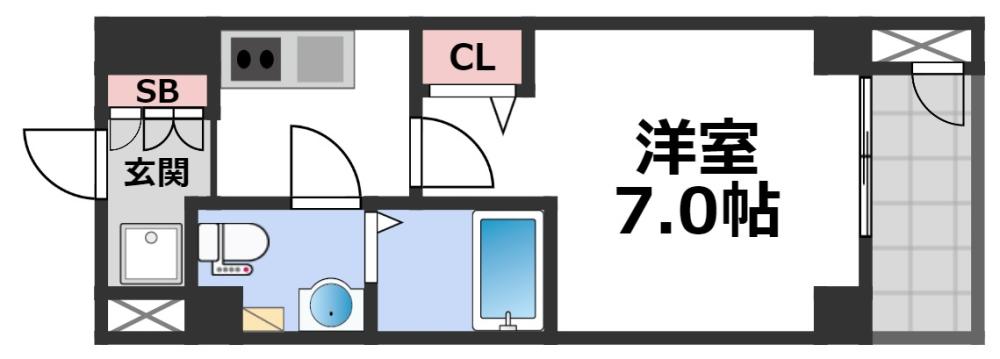 【ワールドアイ大阪城EASTアドバンスの間取り】