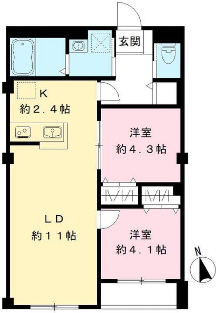 ヴィラコート西早稲田の間取り