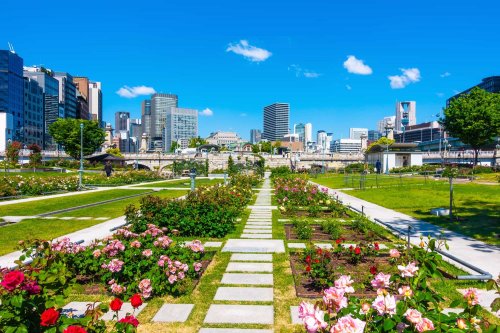 【大阪市北区西天満のマンションの公園】