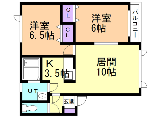 エスポアール南本通の間取り