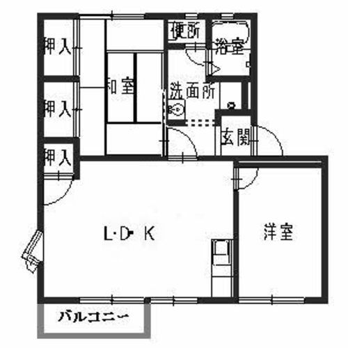 姫路市網干区北新在家のアパートの間取り