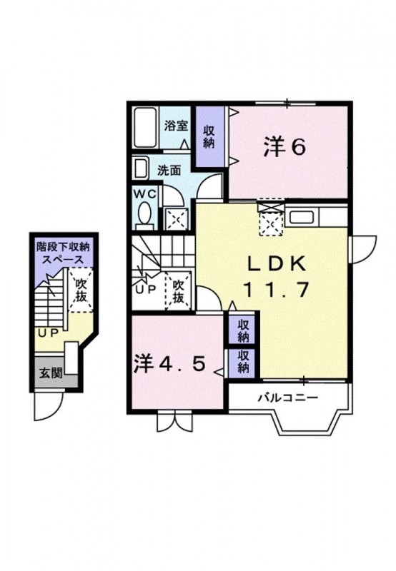 ファミールアトラスＢの間取り