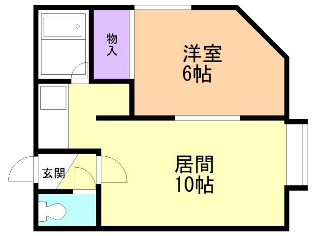 フルハウス新発寒の間取り